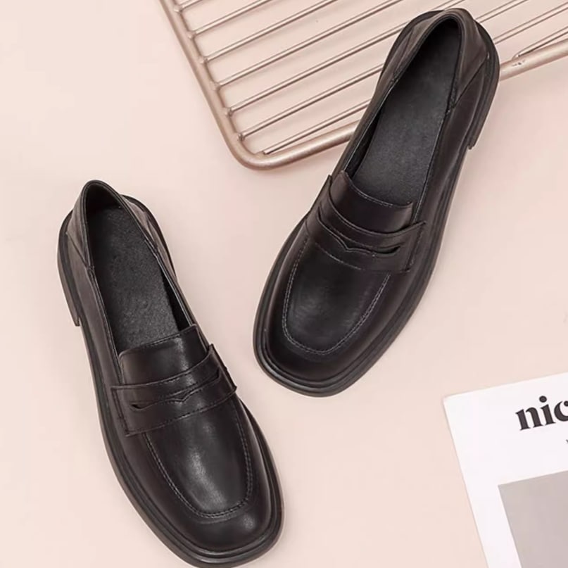 レディース ローファー 3cm 太ヒール ローヒール 美脚 脚長 レザー かわいい 大人可愛い きれいめ シンプル カジュアル 上品 おしゃれ かっこいい レトロ エレガント ラブリー キュート