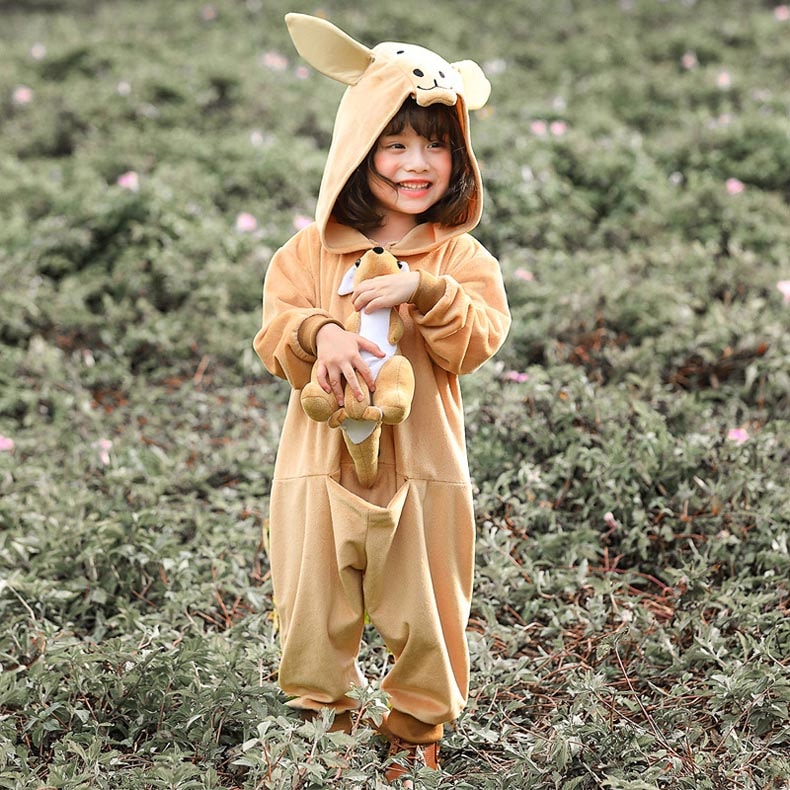 短纳期ハロウィン コスチューム 子供 カンガルー コスチューム ネズミ cosplay コスプレ スクール 子供衣装 キッズ 公式 子ども用 パーティーグッズ ハロウィン 仮装 子供 魔女 着ぐるみ