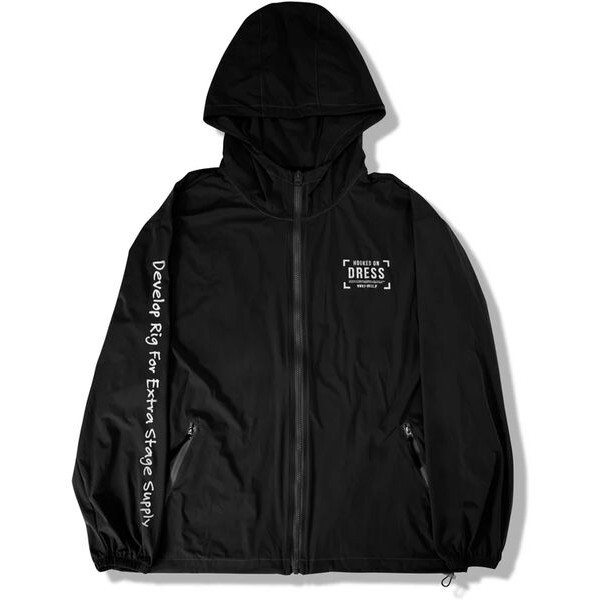 DRESS クールUVカットパーカー ブラック2XL
