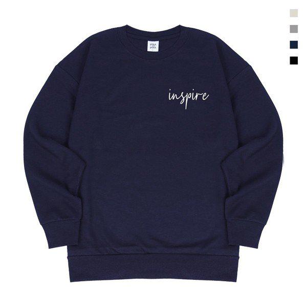 インスパイア パリ 裏起毛 オーバーフィット 男女共用 スウェットシャツ_P378693868