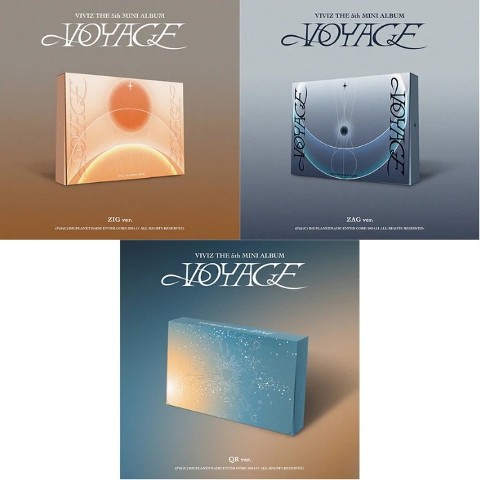 [MEGA][3種セット] VIVIZ - The 5th Mini Album [VOYAGE] (Photobook ver.2種+QR ver.) 韓国チャート反映