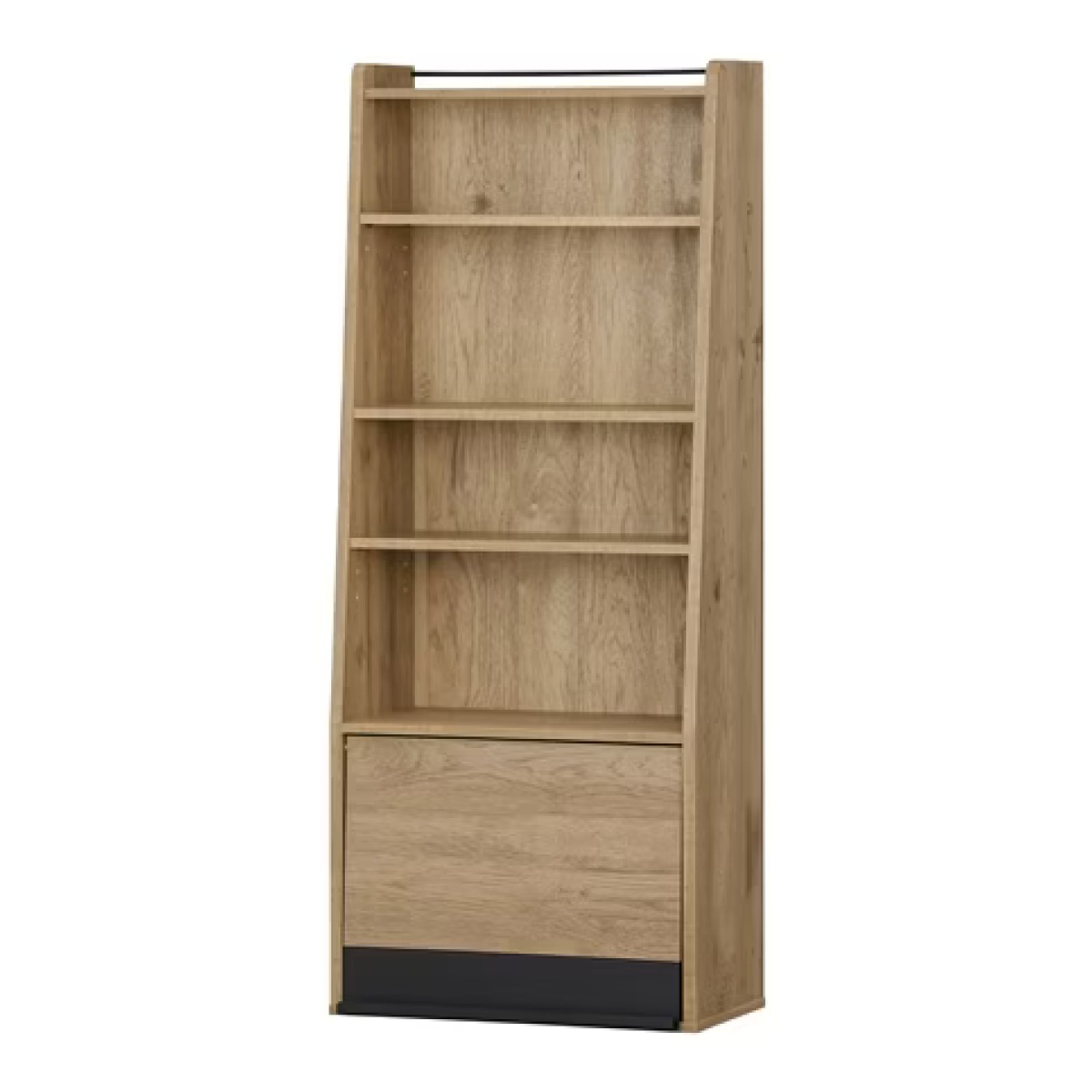 アイリスオーヤマ HIROBIRO アイアンウッド マガジンラック IWMG-5R ブラック/アッシュブラウン 棚 本棚 ラック 木目調 収納 おしゃれ