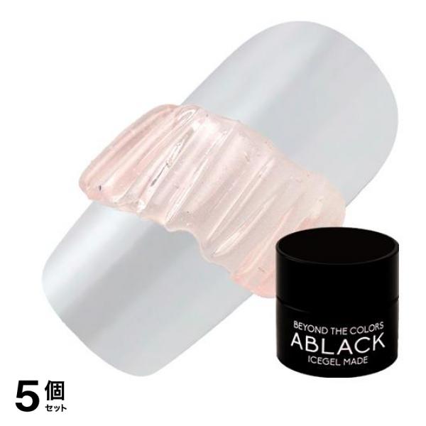ICEGEL(アイスジェル) A BLACK メーキングジェル S107 クリアベビーピンク 3g 5個セット