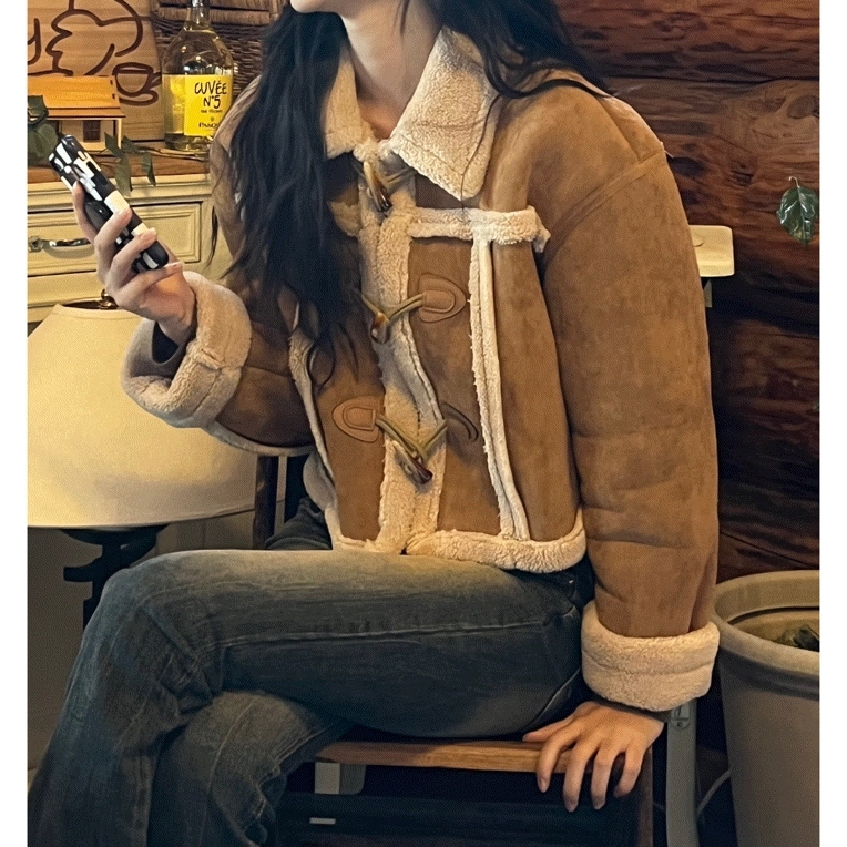 [モデルおすすめ/ デイリージャケット] トッポッキラブリーカラームートン 4,776円