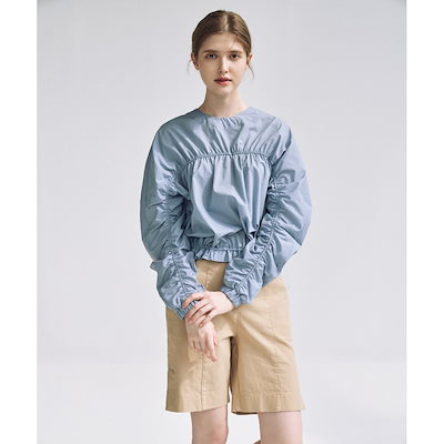 SPORTMAXパフスリーブ コットン ジャージー Tシャツ SPORTMAX