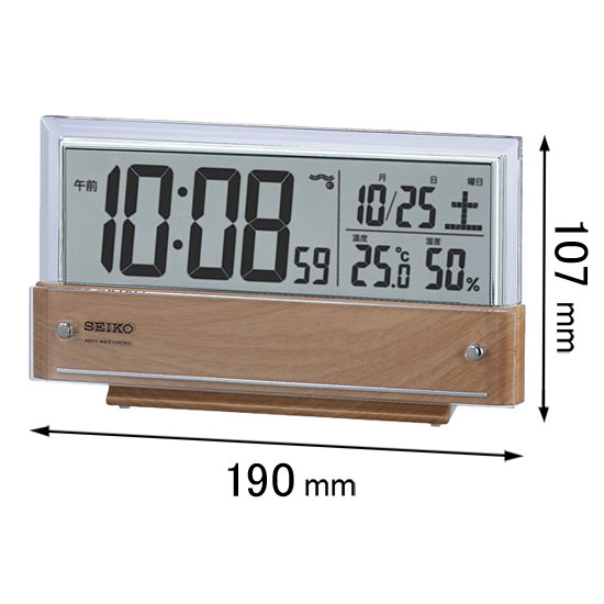 セイコータイムクリエーション 電波目覚まし時計 SQ782B