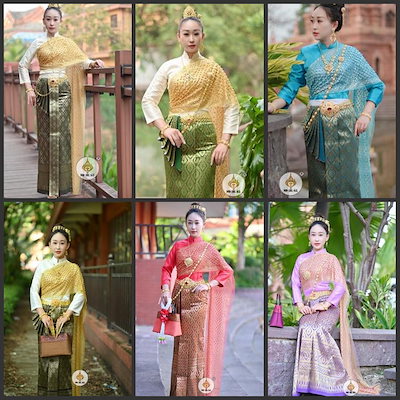 Qoo10] 高級タイ民族ドレス東南アジア民族衣装女性