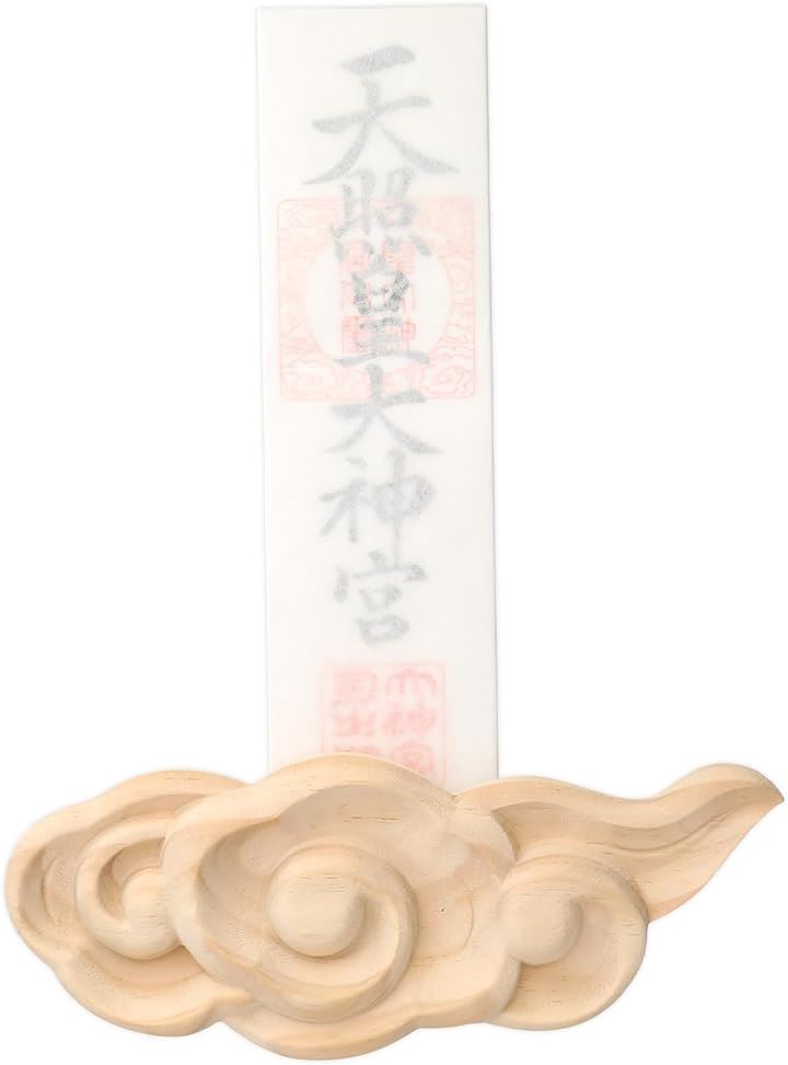 神棚 神様も喜ぶ新しいカタチ 筋斗雲 御札立て お札立て おしゃれ インテリア モダン 壁掛け 簡易神棚 簡単設置 天然木 職人手作り(木目, 一社) 4,817円