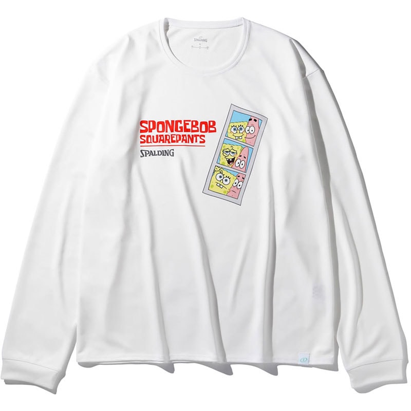 ロングスリーブTシャツ スポンジ・ボブ フォト バスケットボール 長袖Ｔシャツ (smt25153s-2000) 4,410円