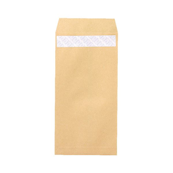（まとめ） ピース R40再生紙クラフト封筒 テープのり付 長3 70g／m2 枠あり 業務用パック 496 1箱（1000枚） (×2セット)