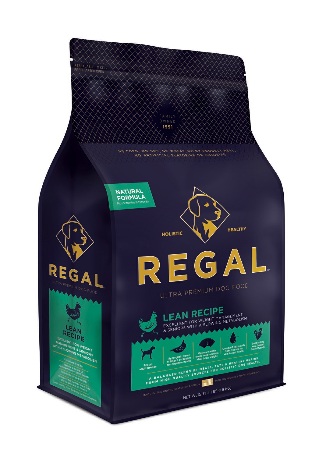 【賞味期限2025年5月15日】REGAL　リーガル　リーンレシピ　1.8kg おやつのプレゼント付き【ドッグフード】【正規品】ドライフード 犬用