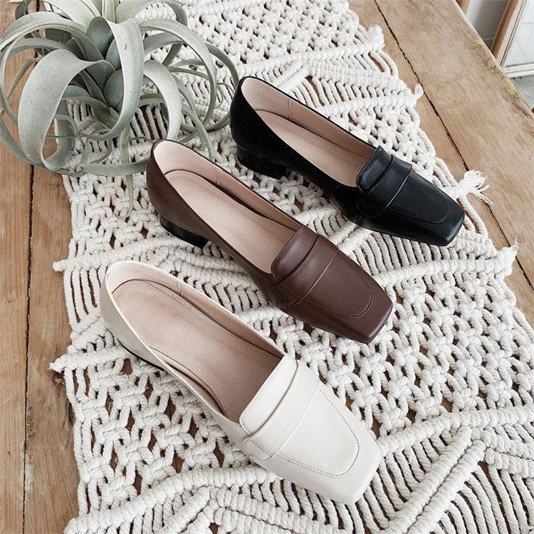 本革 ローファー レディース パンプス フラットシューズ 靴 通勤通学 婦人靴　おしゃれ　痛くない 疲れにくい 歩きやすい ローヒール　ロファー モカシン　美脚