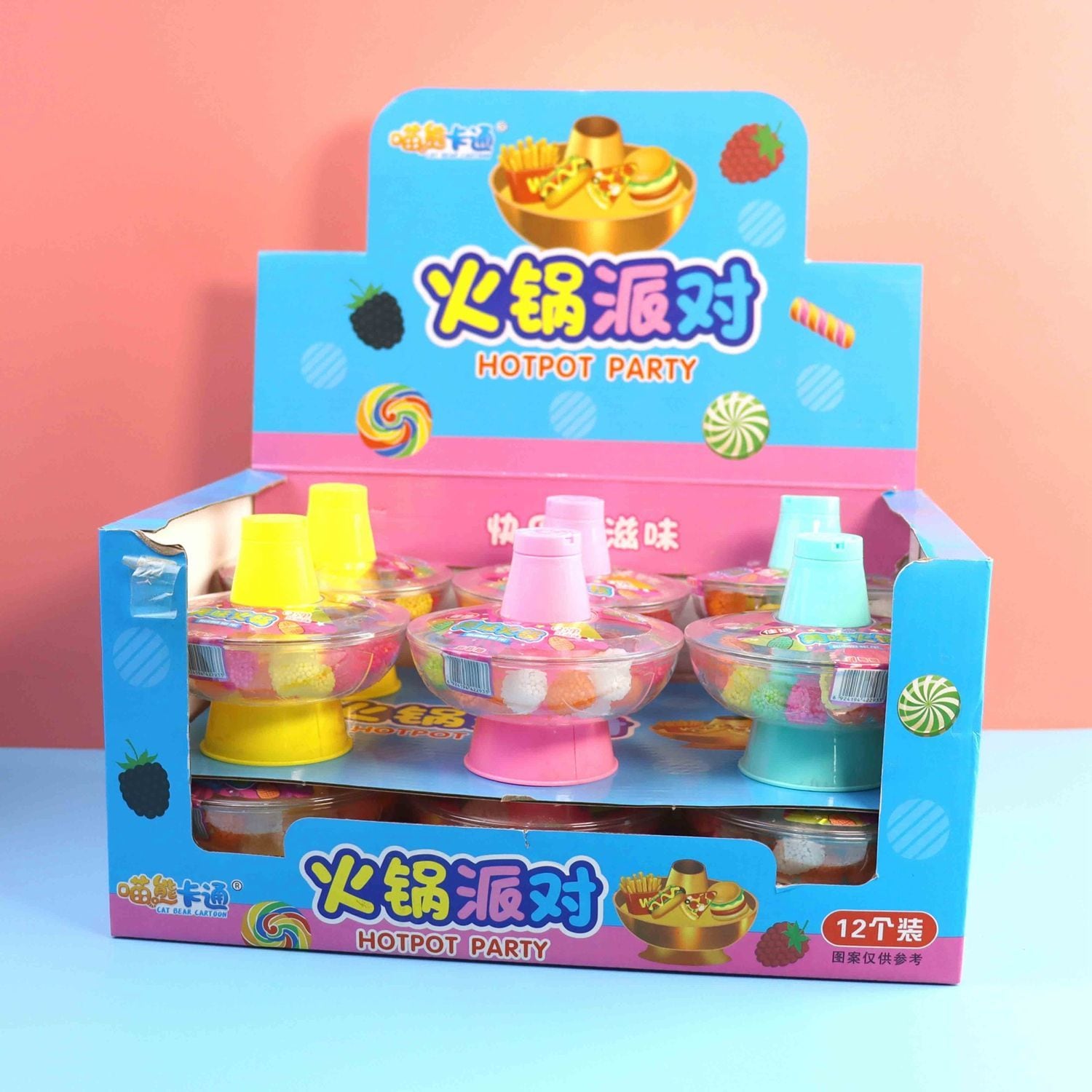 24/48/72Pcs おいしい鍋フルーティーファッジ