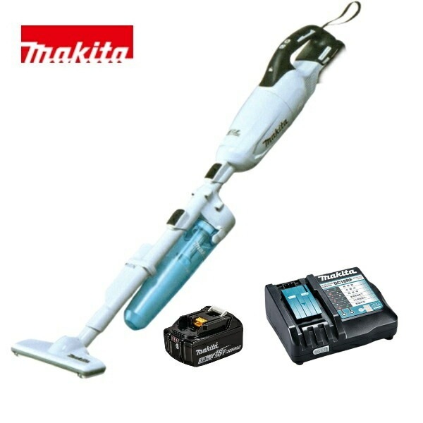 当店だけ！バッテリー充電器も1年保証! マキタ CL280セット 18V コードレス 掃除機 カプセル式 CL280FDZW + ロック付サイクロンアタッチメント + バッテリー BL1830B +