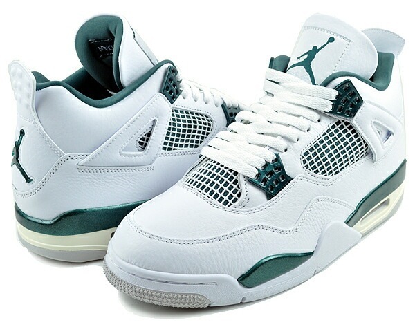 エアジョーダン 4 レトロ AJIV オキシダイズド グリーン ホワイト スニーカー