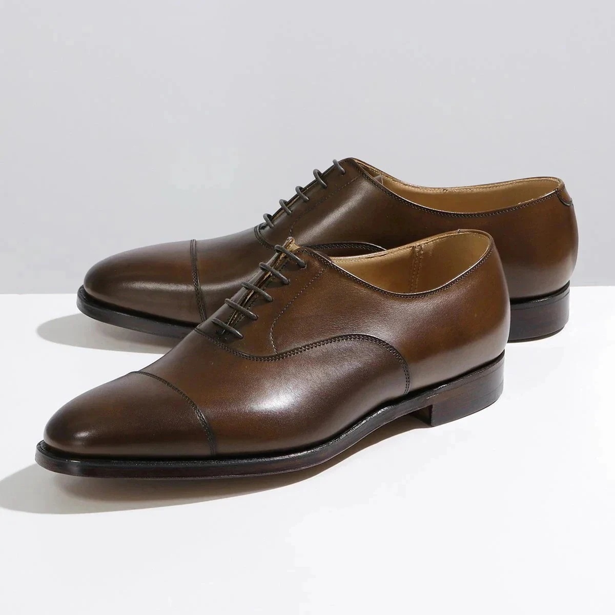CROCKETT&JONES クロケットアンドジョーンズ レザーシューズ CONNAUGHT 27742A B02L1 ストレートチップ 革靴 靴 Dark-B
