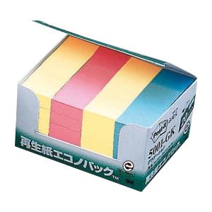 （まとめ） 住友スリーエム ポストイット(R) エコノパック(TM)製品シリーズ 20個入り 横25×縦75mm 5001-GK グラデーション混色 20個入 (×2セット)