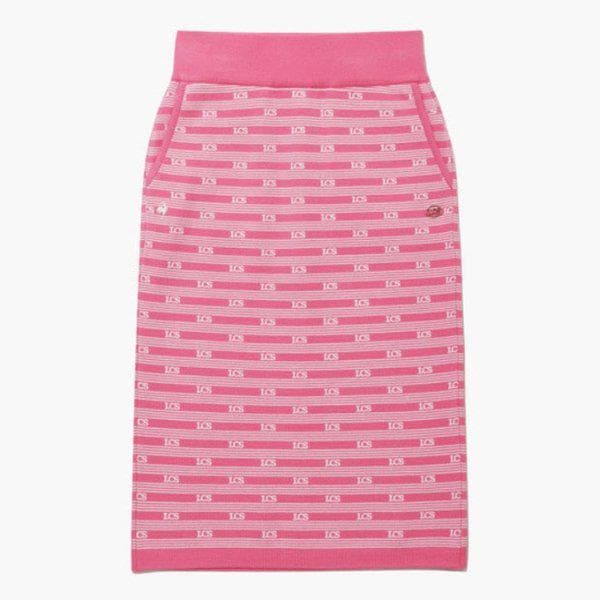 パンツ NQJ QQ122OST12-PIK ウーマンス セーター スリムフィット ジャカード スカート / ピンク