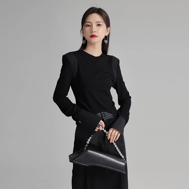 【J.Fashion】 2024春新品 ベーシック シャツ Tシャツ スリム 関連商品は店で購入可能30%までに制限