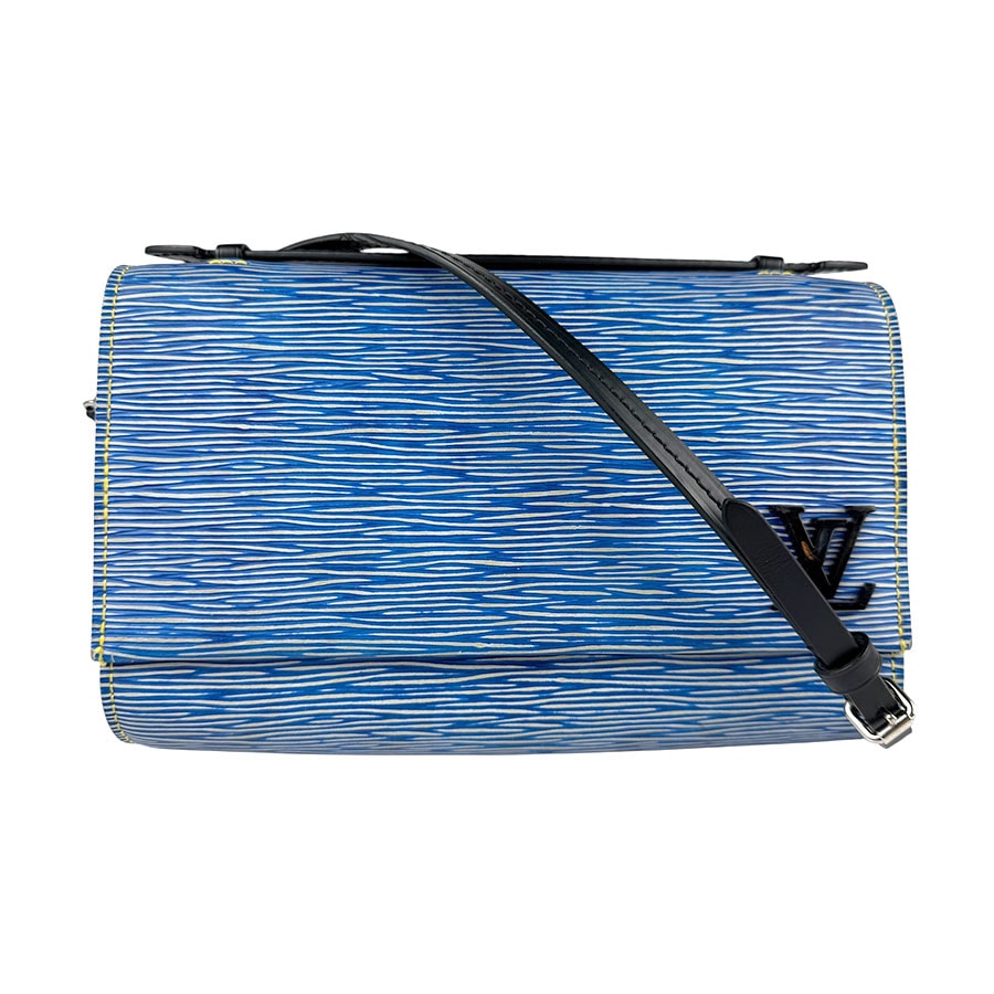 ルイ ヴィトン LOUIS VUITTON ショルダーバッグ エピ デニム クレリー エピレザー ブルー レディース M54539 z4220