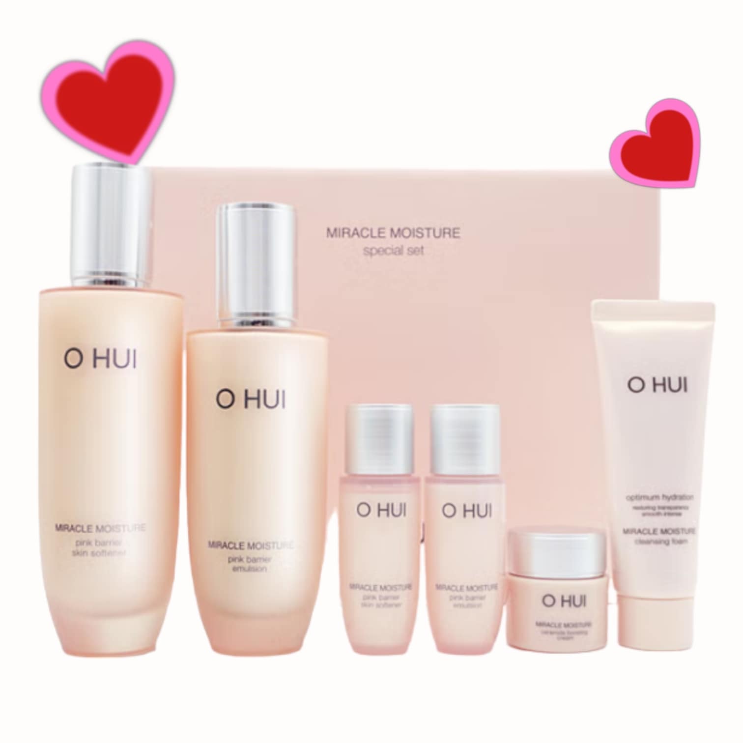 ミラクルモイスチャーピンクバリア2点セット[スキンソフナー150ml+エマルジョン130ml+スキンソフナー20ml+エマルジョン20ml+ブースティングクリーム7ml+クレンジング40ｍｌ 5,558円