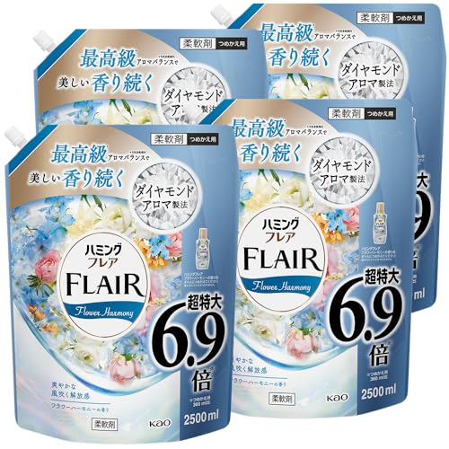 ハミングフレア フラワー&ハーモニーの香り つめかえ大容量2500ml×4個 【ケース販売】