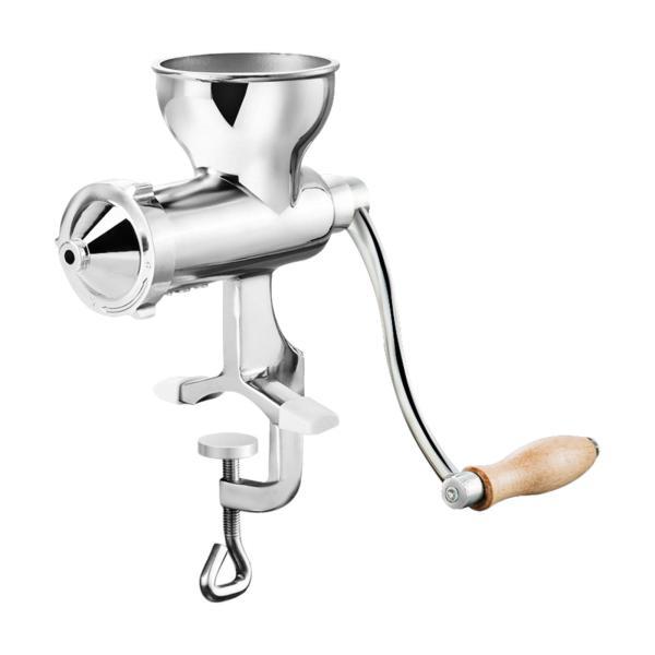 手動ウィートグラスジューサーリーフグリーン手動ジューサーステンレス鋼ハンドクランクジューサーセロリ用コールドプレスジューサー野菜