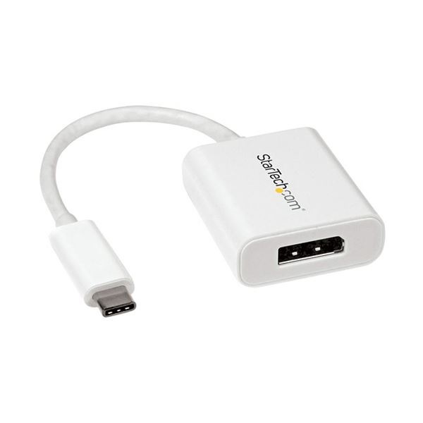 StarTech.com USB TypeC-DisplayPort 変換ディスプレイアダプタ 4K/60Hz対応 ホワイトCDP2DPW 1個
