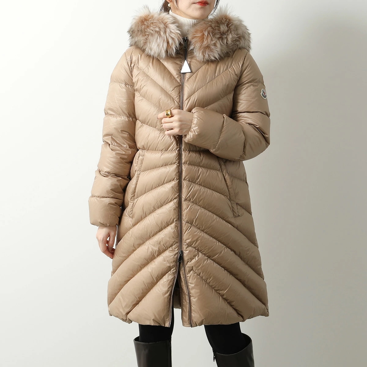 MONCLER モンクレール ダウンコート CHANDRE シャンドル 1C00023 595ZZ レディース フード付き ファー付き ナイロン 長袖 239