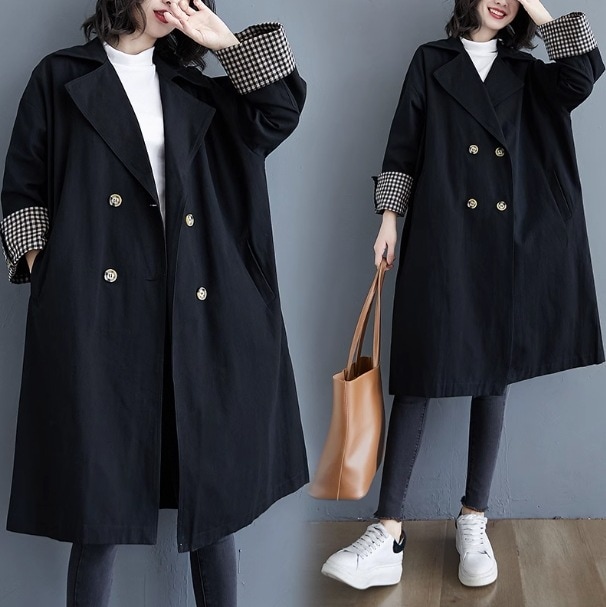 アウター コート 長袖 ドロップショルダー 襟付き ノッチドラペル デザイン ボタン ダブルブレスト 美ライン 裏地 リラックス ナチュラル かわいい 大人可愛い きれいめ シンプル カジュアル 大人