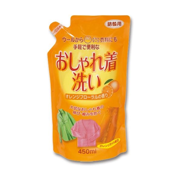 （まとめ）ロケット石鹸 おしゃれ着洗いオレンジオイル配合 詰替用 450ml 1セット（20個）(×2セット) 7,798円