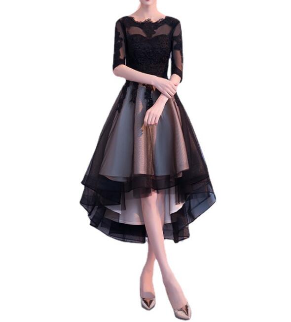 Aライン　ワンピース　パーティードレス　結婚式　発表会　二次会　披露宴　膝丈　イブニングドレス