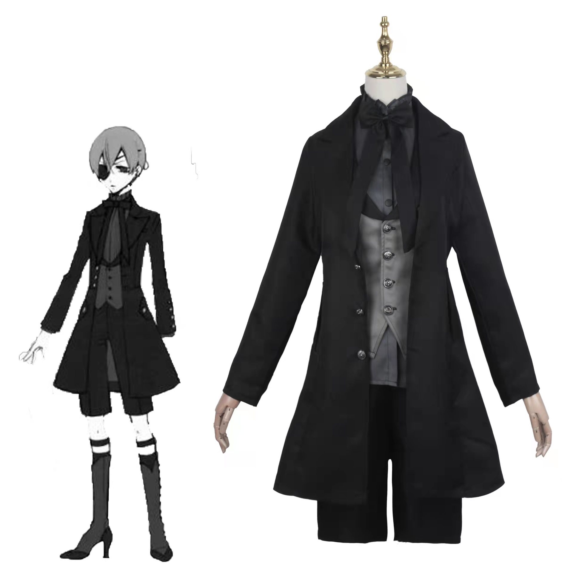 黒執事シャルルサイバス常服悪魔服制服コスプレ衣装男アニメ衣装