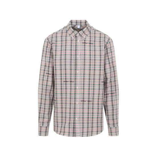 OFF WHITE Men Shirts 44XGE04MS26 F001 680 NEUTRALS PINK