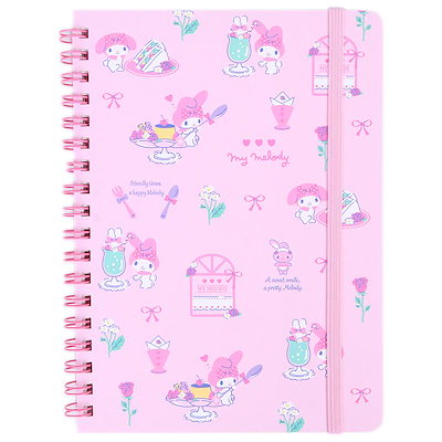 他サイト： マイメロディ B6 リングノート プリン ゴムバンド付き サンリオ sanrio キャラクターの商品画像