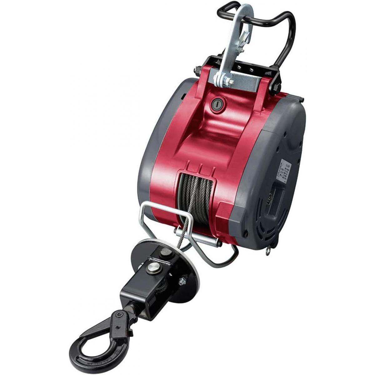 京セラ 旧リョービ ウインチ 21m AWI125B 最大吊揚荷重 130kg ラッチロックフック 軽量 コンパクト 加速防止 逆巻防止 ブレーキ付