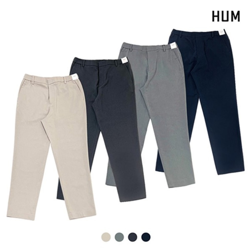 (HUM) メンズスパンバンディングテーパードフィットパンツ (FHPECPE124P)