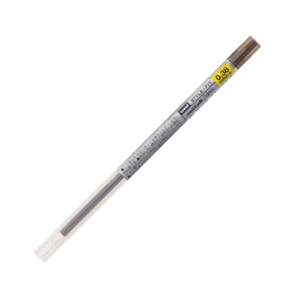 （まとめ） 三菱鉛筆 ゲルインクボールペンスタイルフィット 替芯 0.38mm ブラウンブラック UMR10938.22 1セット（10本） 5セット