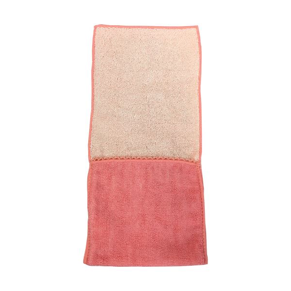 （まとめ）国産ポケット付きハンカチ ピンク 1枚 [x50セット]