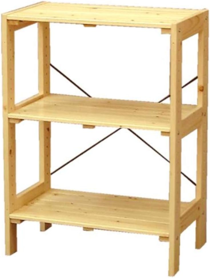 アイリスオーヤマ IRIS OHYAMA ラック 木製 幅58.5×奥行35×高さ80cm ウッディラック クリア WOR-5308 6,077円