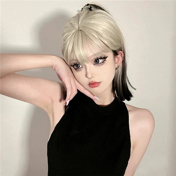 品質良い 大好評中ウィッグ 自然 通気 ウィッグ 前髪 wig ミディアム 自然 ストレートカツラ フルウィッグ レイヤー レディース かつら 女性 ネット付き レディース コスム コスプレ