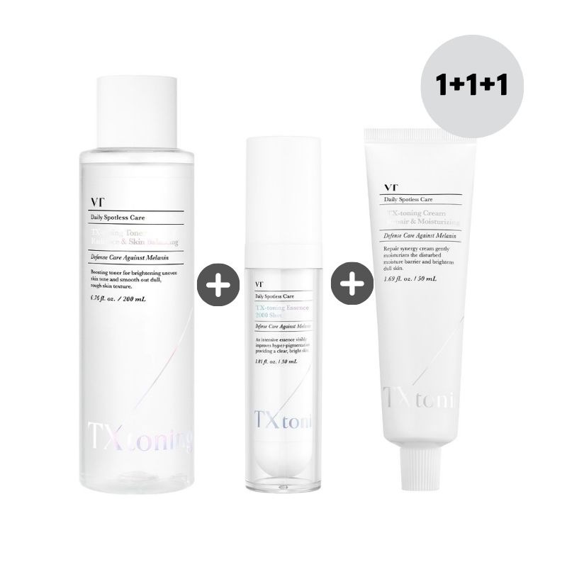 [txトーニングセット] txトーニングトナー(200ml)+txトーニングエッセンス2000ショット(30ml)+txトーニングクリーム(50ml)