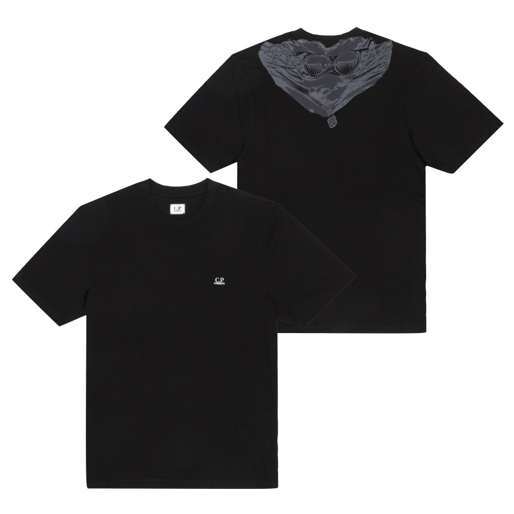 CP Company 18CMTS030A 005100W 999 バックゴーグルグラフィックメンズショートスリーブ T シャツ