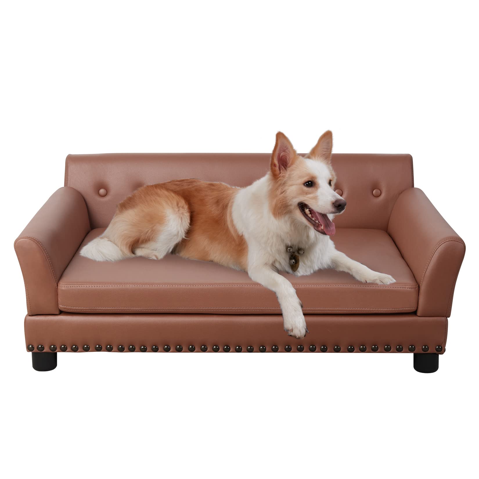BingoPaw 犬用ソファベッド 脚付き ペットベッド 中型犬 小型犬 大型犬用ベッド ペット用ソファーベッド 寝床 通年 丈夫 おしゃれ 防水 オールシーズン 冬 夏 かわいい 大きい 高反発 頑
