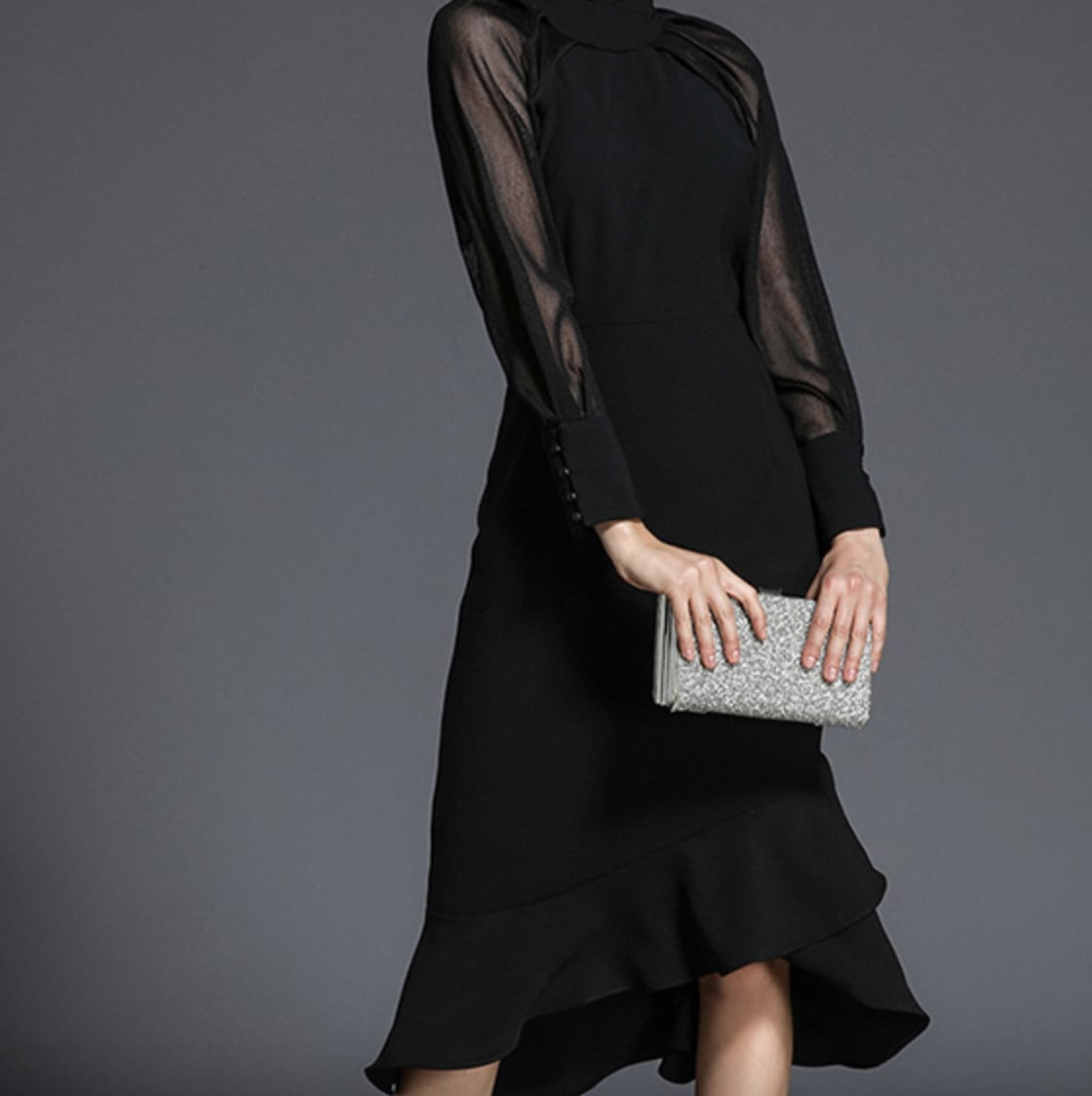 ワンピース デート フレアワンピース ミモレ ミモレ丈 袖あり 長袖 スリム タイト 細身 かわいい 大人可愛い きれいめ シンプル カジュアル 大人 上品 おしゃれ お洒落 主役級 存在感 春 秋