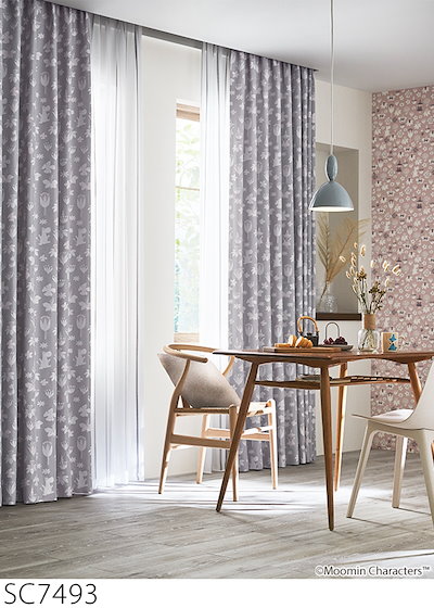 Qoo10] MOOMIN ムーミン（サンゲツ）カーテン KOBAN : 家具・インテリア