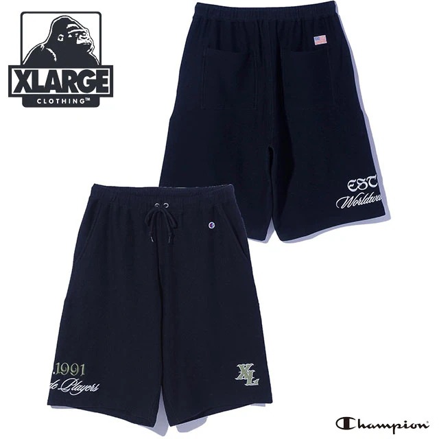 メンズ チャンピオン スウェットショーツ [101261031021] XLARGE ボトムス ハーフパンツ 短パン 黒 BLACK 正規取扱店