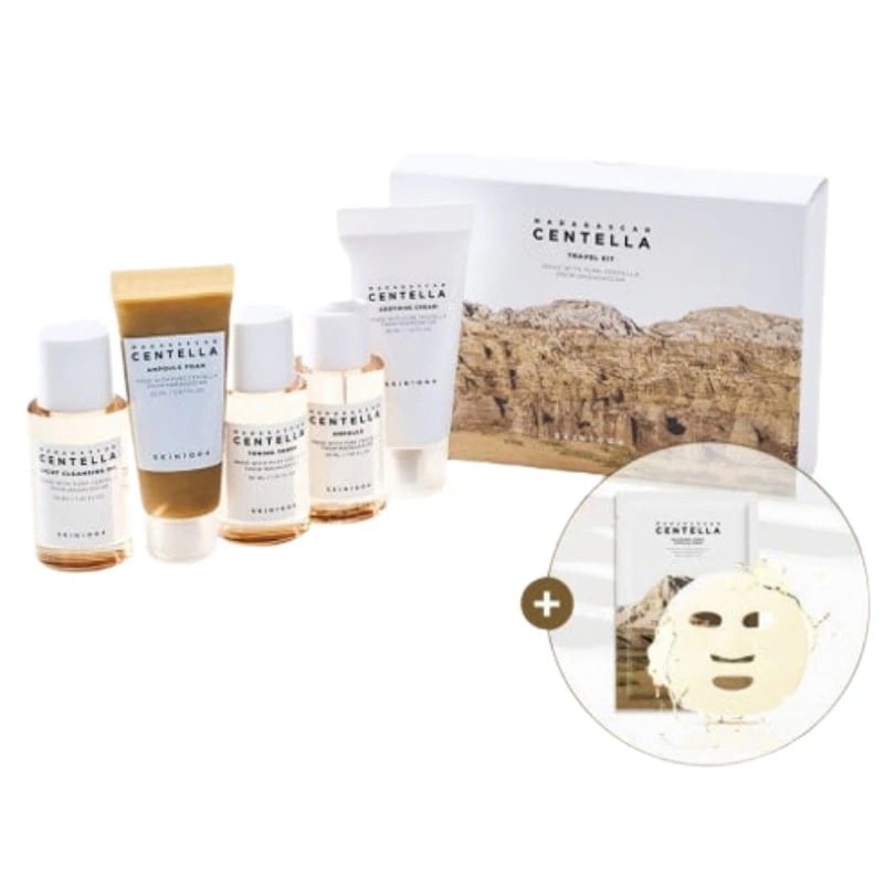 [新作](+マスク1枚贈呈)センテラ 5種 トラベルキット(アンプルフォーム 20ml+トーニングトナー 30ml+アンプル 30ml+スージングクリーム 30ml+ライトクレンジングオイル 30m)
