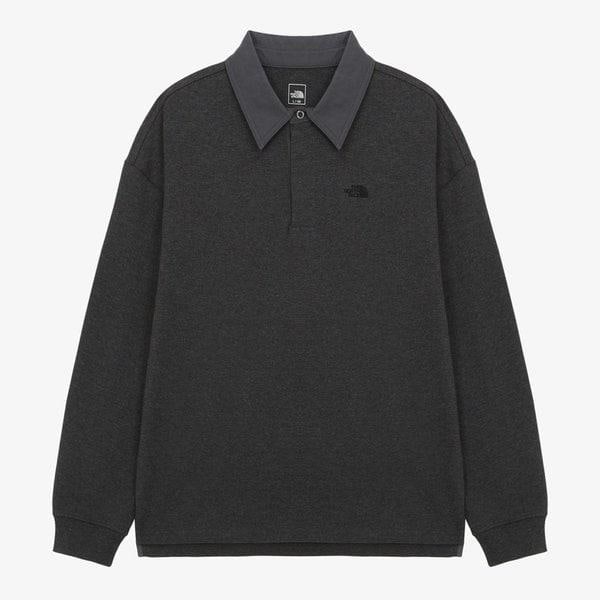 [公式] NT7QR68B 男性オルサ長袖ポロ DARK GRAY