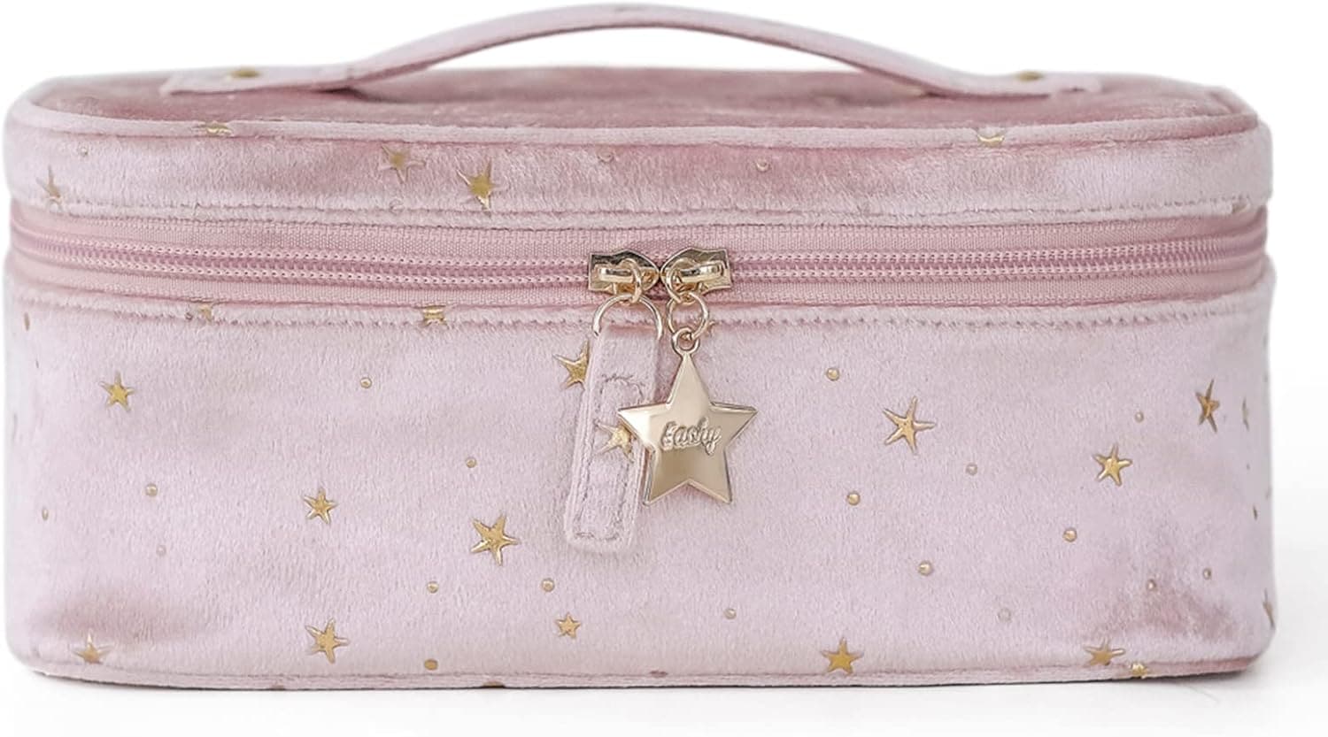 化粧品収納バッグ 大容量 防水 軽量 持ち運び便利 旅行 浴室 小物入れ Lピンク